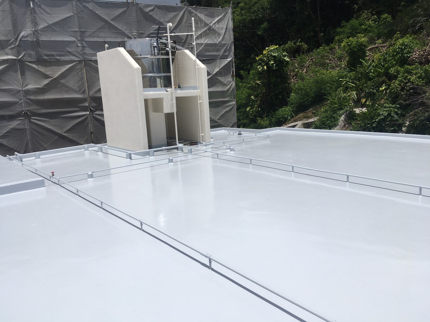 ウレタン塗膜防水工事・水道工事